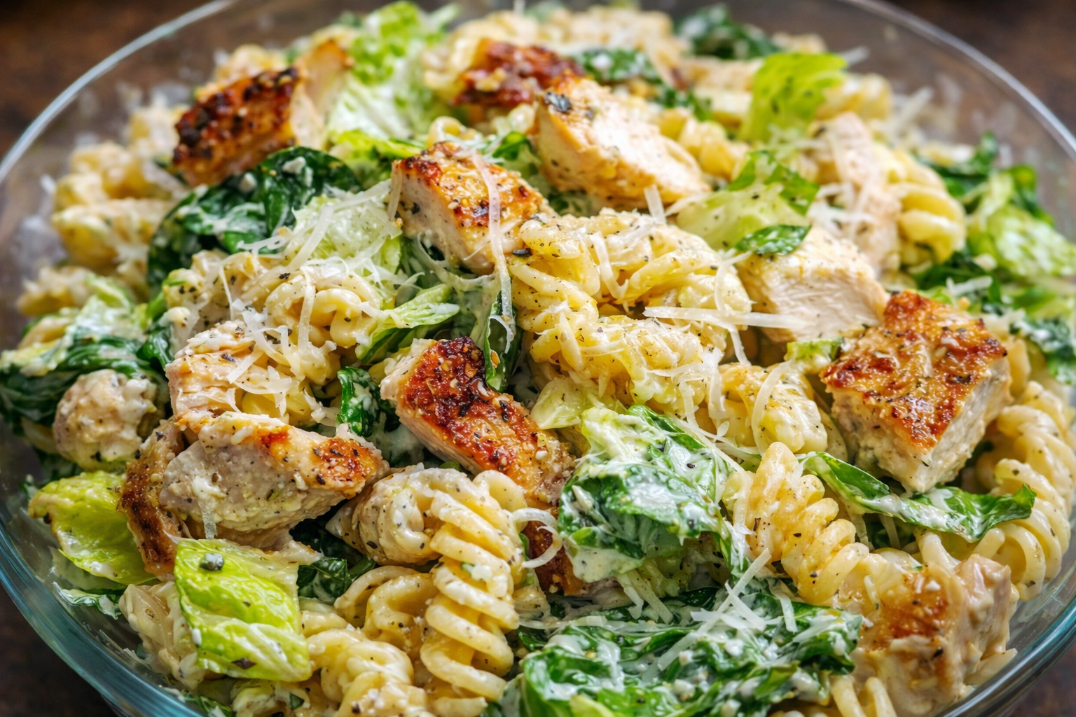 Chicken Caesar Pasta Salad