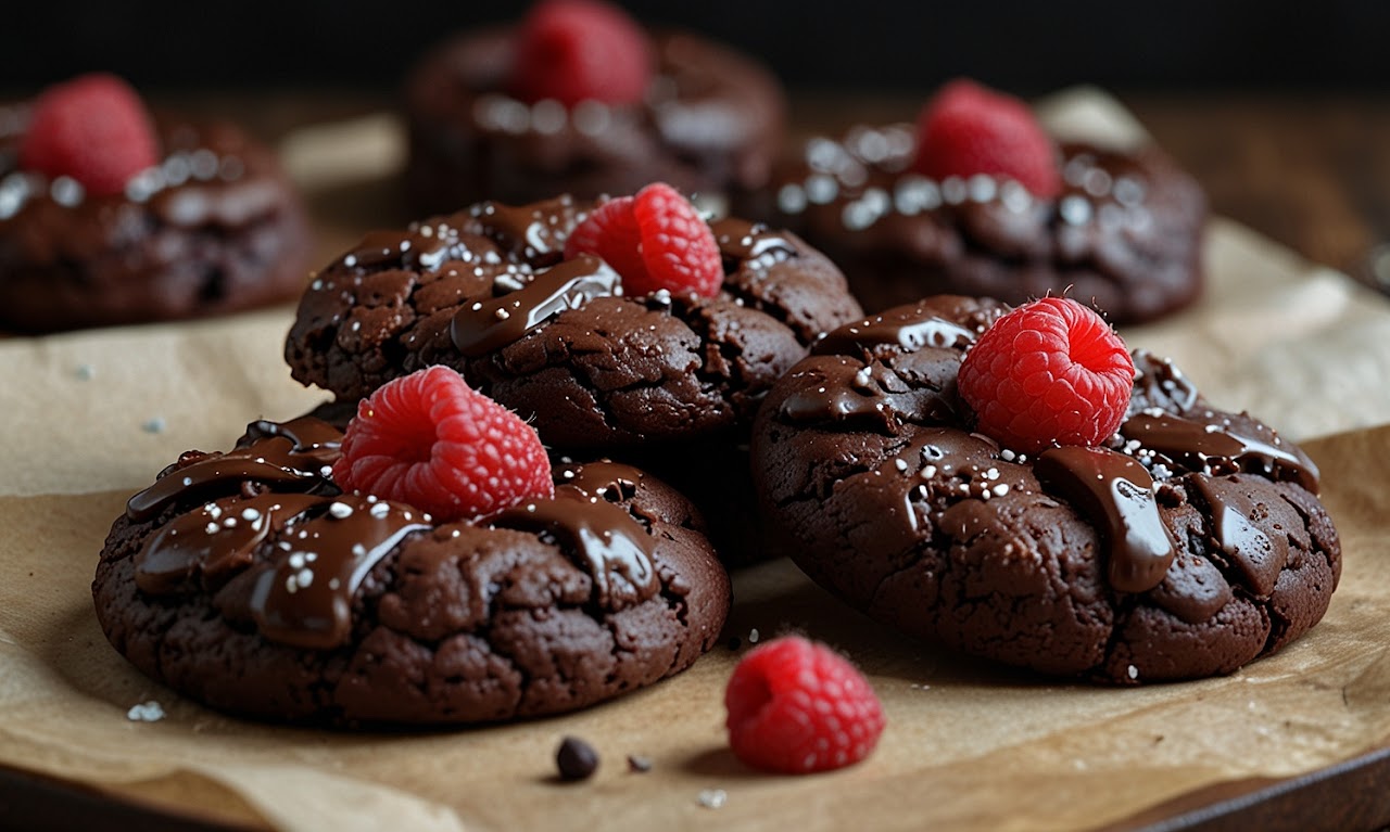 Chocolate Raspberry Delight Cookies