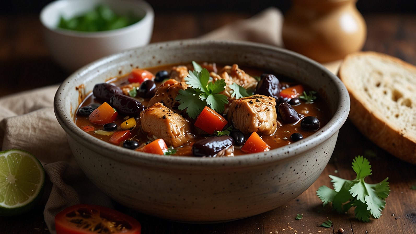 Black Bean Chicken Stew