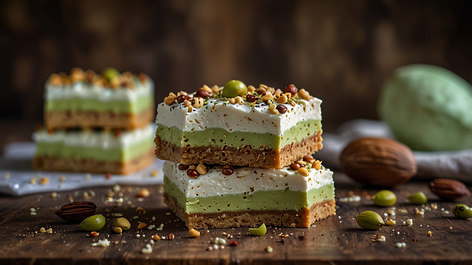 Pistachio Pudding Sugar Cookie Bars