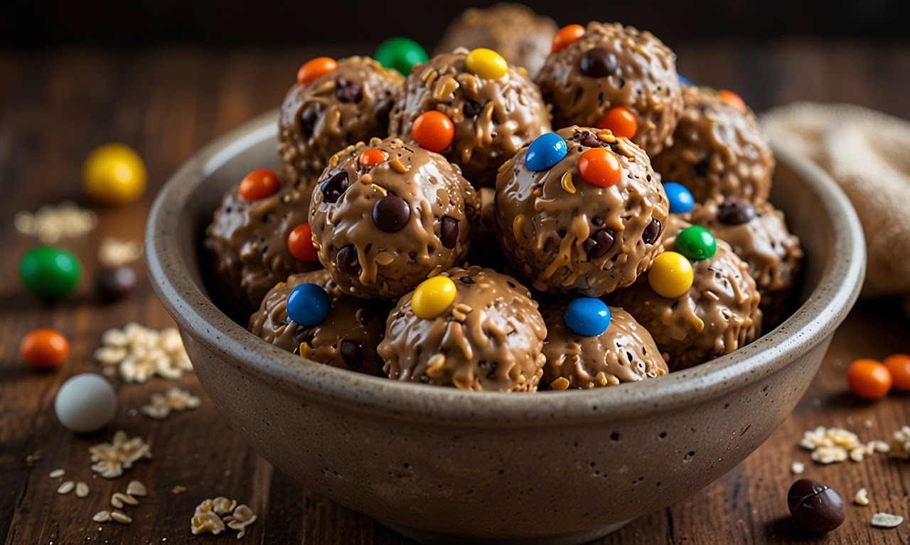 No-Bake Monster Cookie Energy Balls
