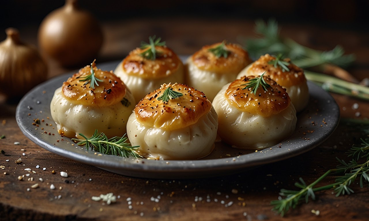 Savoury Syrniki with Caraway and Onion