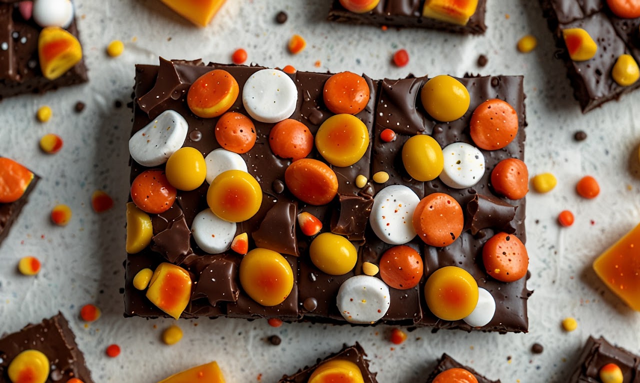 Spooky Halloween Candy Bark