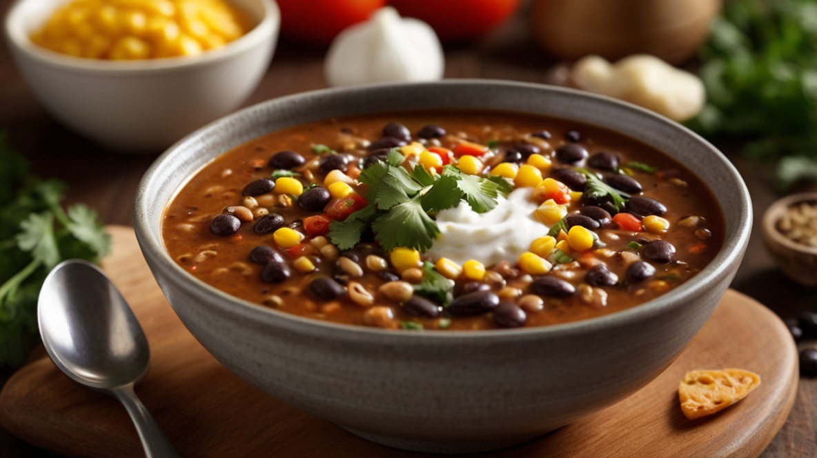 Black Bean and Lentil Soup