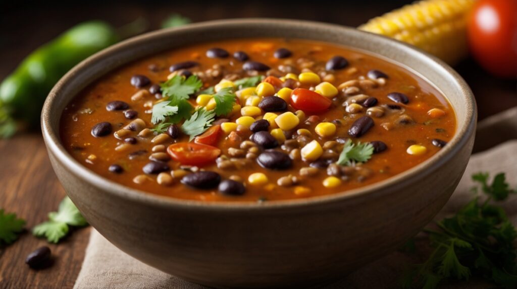 Black Bean and Lentil Soup