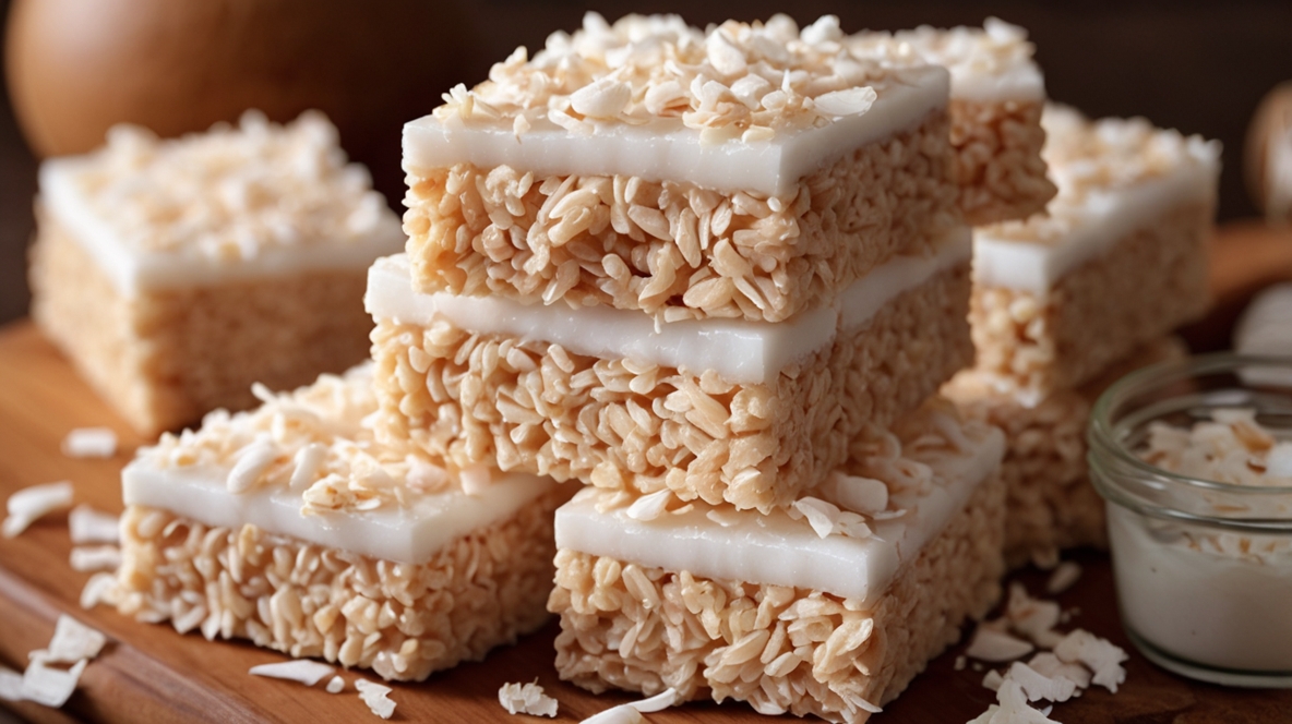 Coconut Lovers Rice Krispy Treats