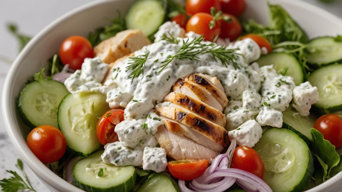 Greek Tzatziki Chicken Salad