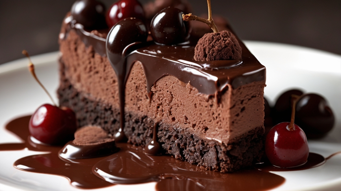 Easy Dark Chocolate Cherry Cheesecake Recipe