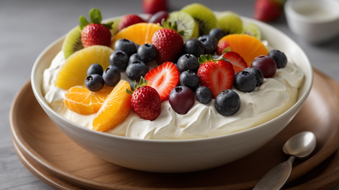 Easy Creamy Cheesecake Fruit Salad