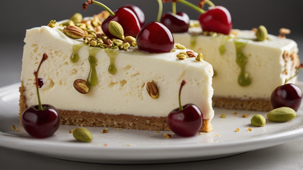 Cherry Pistachio Cheesecake Recipe
