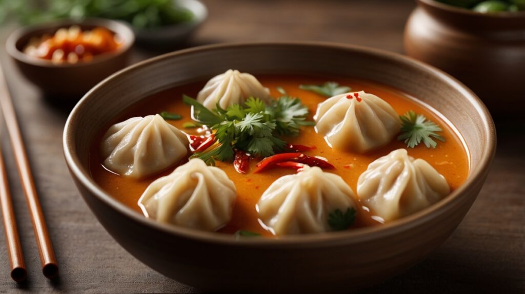 Easy Thai Red Curry Dumpling Soup