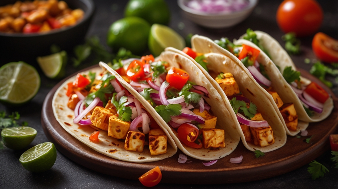 Vegan Spicy Thai Tofu Tacos