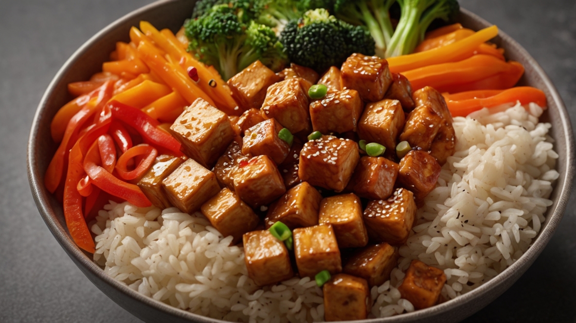 Spicy Tofu Rice Bowl
