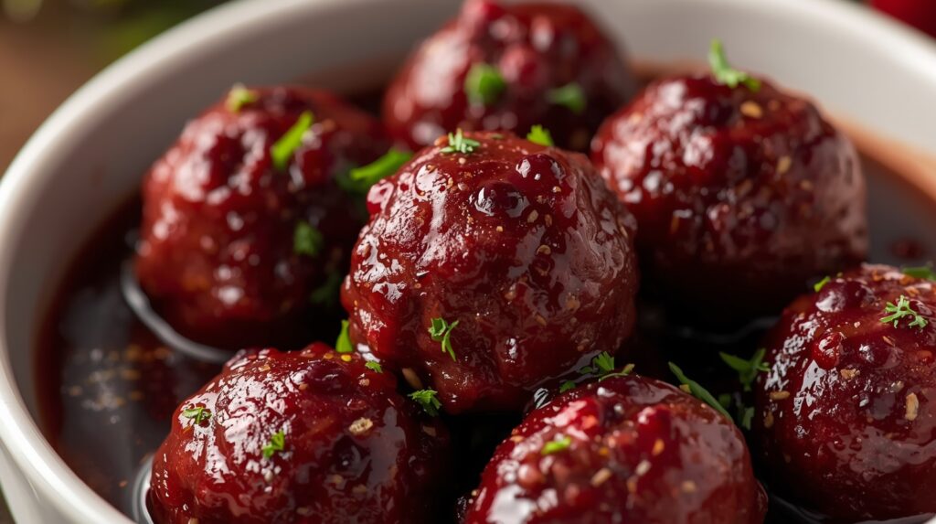 Best Christmas Cranberry Meatballs Ever