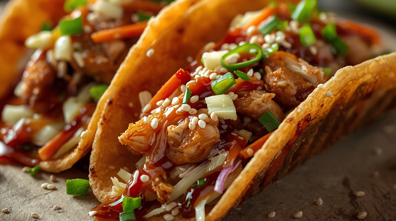 Crispy Chicken Wonton Tacos