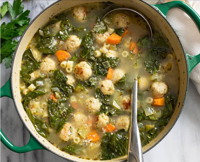 Easy Chicken Meatball Soup