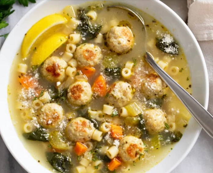 Easy Chicken Meatball Soup Recipe
