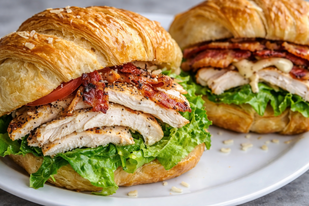 Chicken Caesar Croissant Sandwich