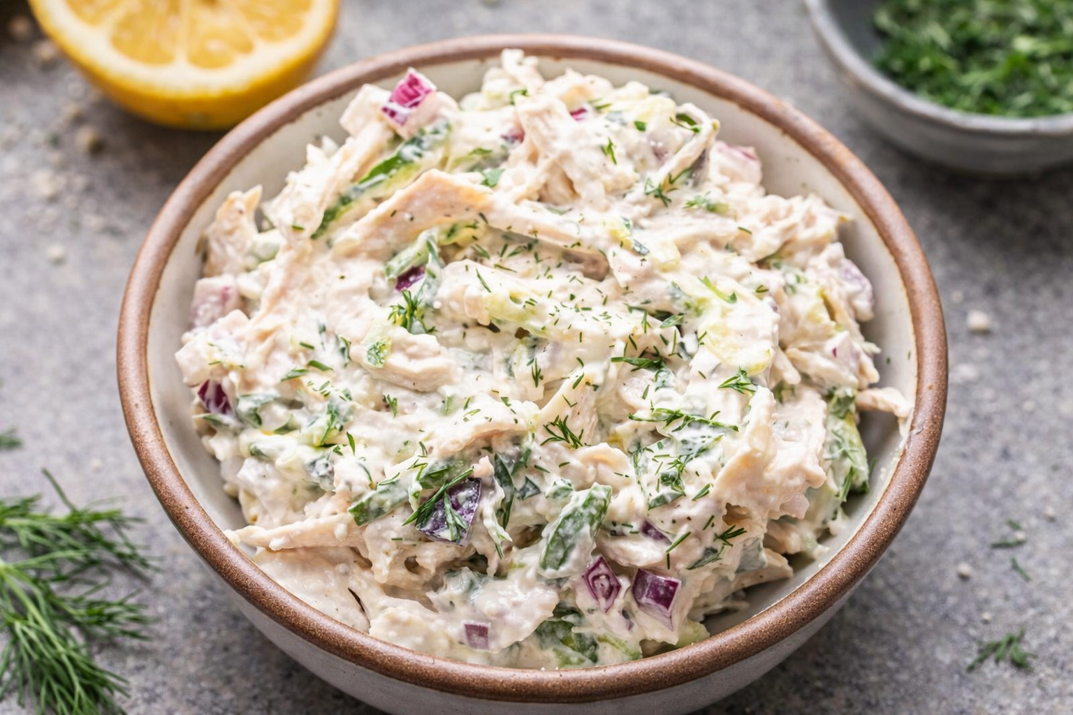 Greek Tzatziki Chicken Salad