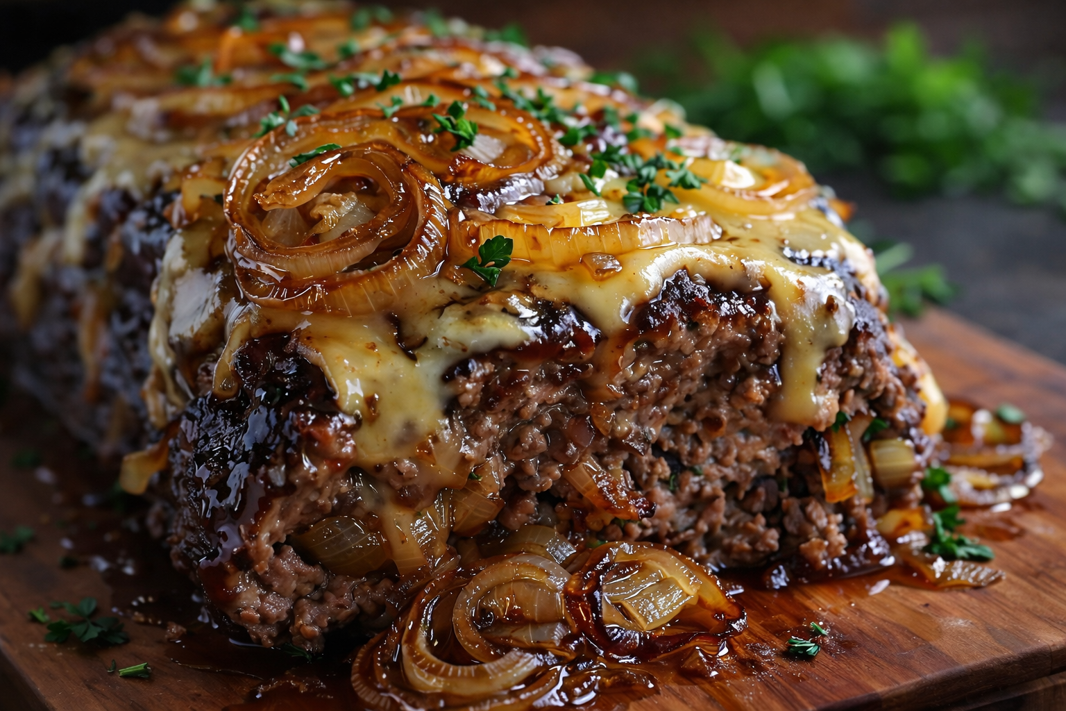 Slow Cooker French Onion Meatloaf