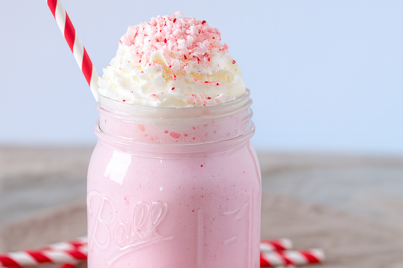 Candy Cane Milkshakes