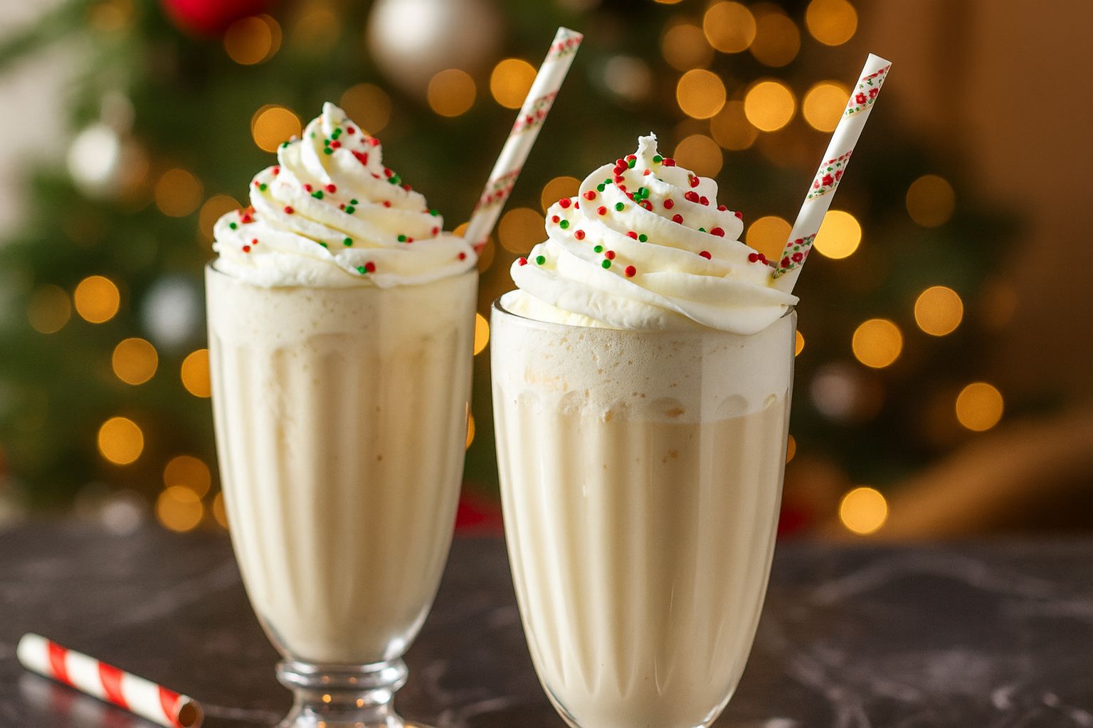 Christmas Eggnog Milkshake Recipe