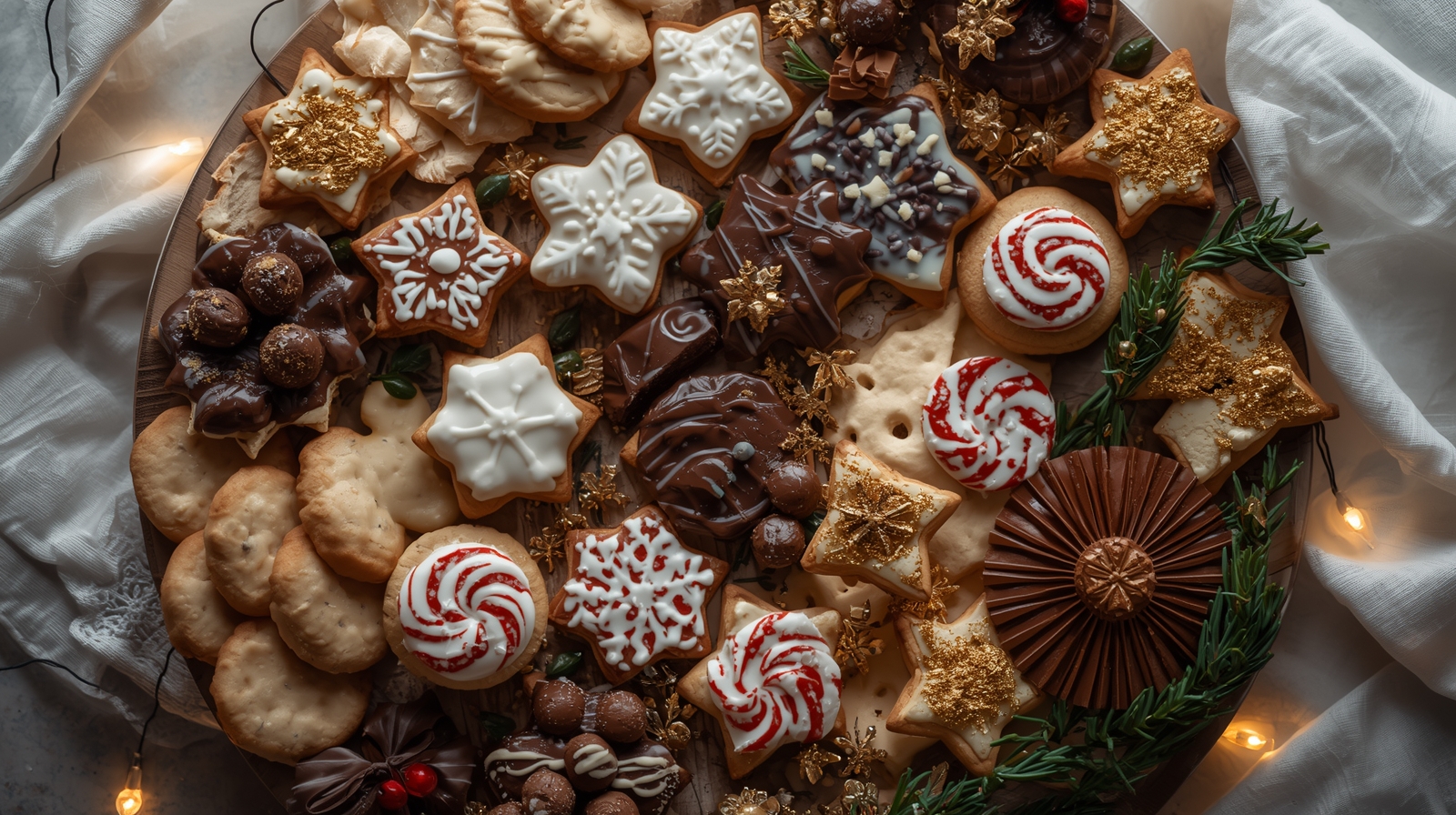 Cozy Christmas Cookie Board