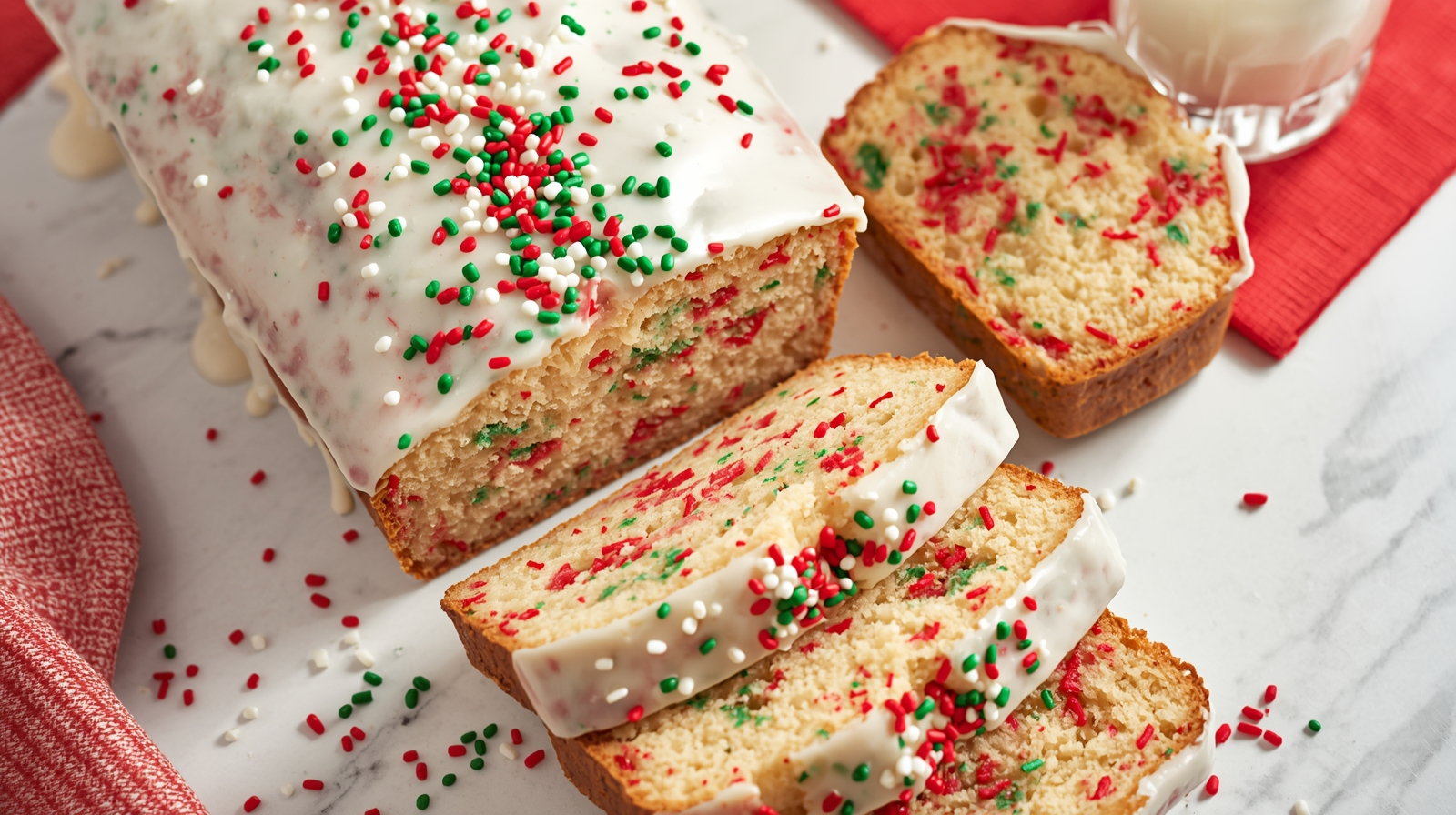 Christmas Funfetti Bread
