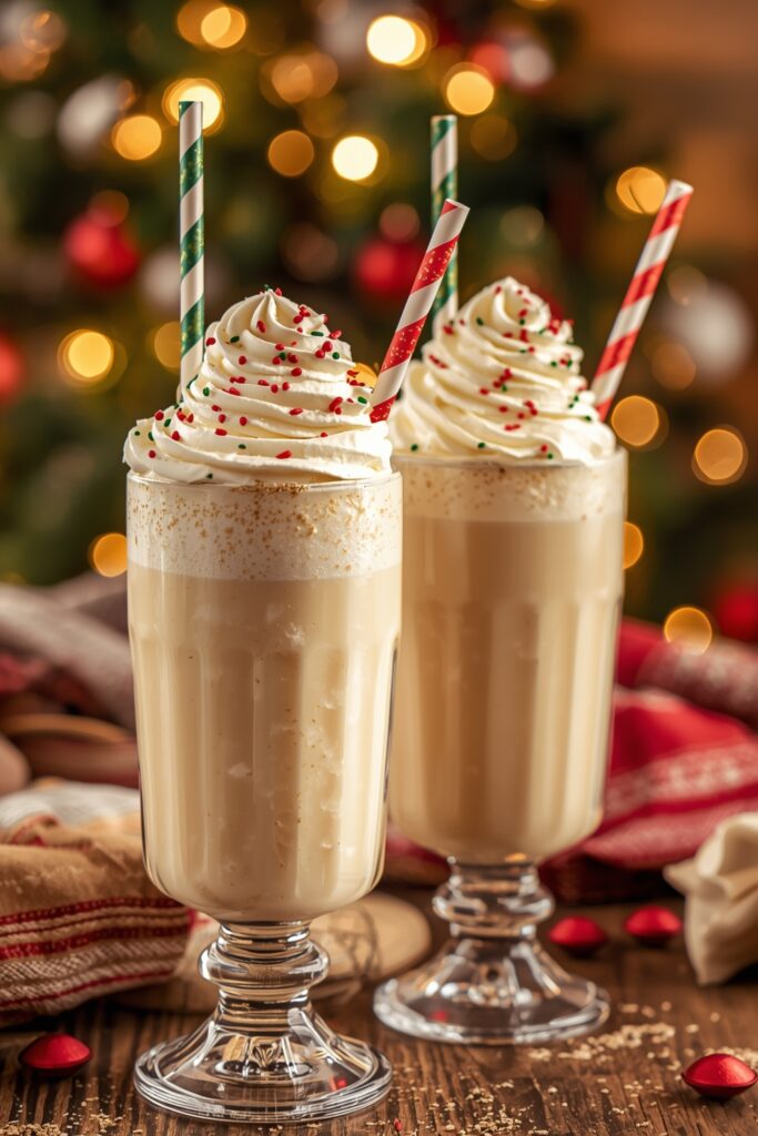 Christmas Eggnog Milkshake Recipe