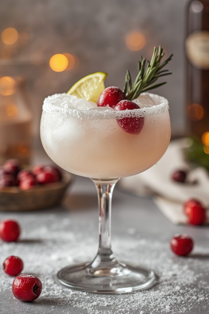 White Christmas Cranberry Margarita