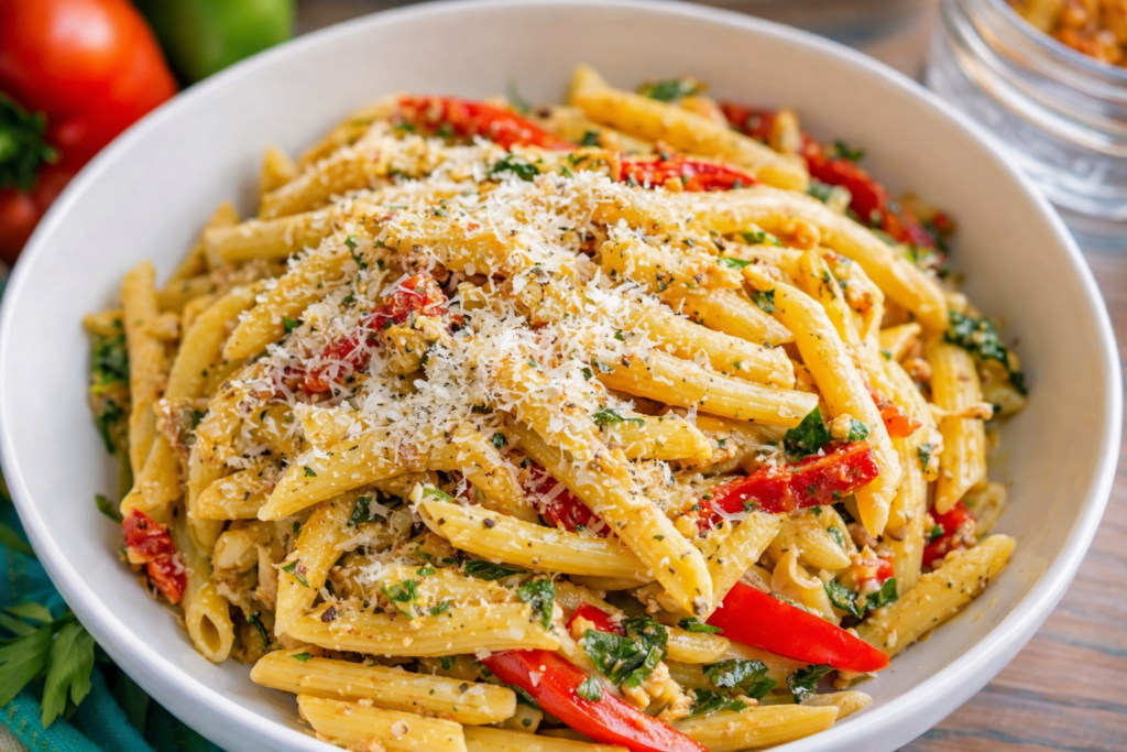 Vegan Jamaican Rasta Pasta