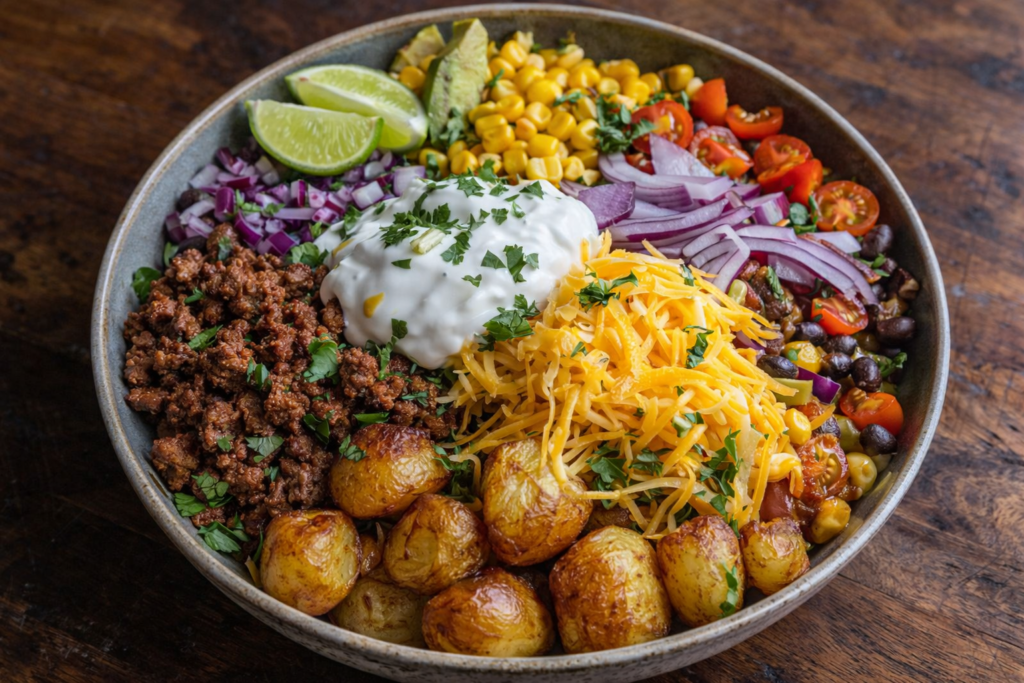 Loaded Potato Taco Bowl