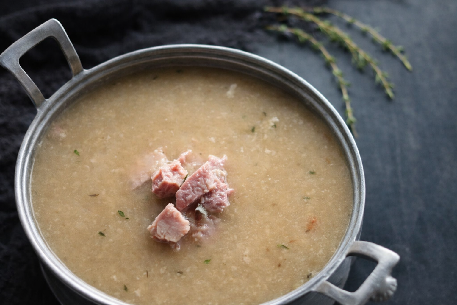 Creamy Cauliflower and Ham Soup